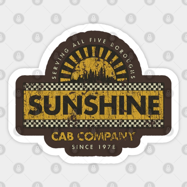 Sunshine Cab Company 1978 Sticker by JCD666